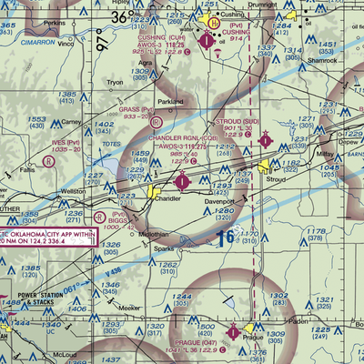 Chandler Regional Airport (CQB) VFR Sectional  Gaming Mouse Pad