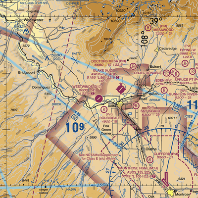 Westwinds Airport (D17) VFR Sectional  Gaming Mouse Pad