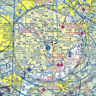 Ronald Reagan Washington National Airport (DCA) VFR Sectional Samsung Case