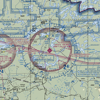 Ely Municipal Airport (ELO) VFR Sectional  Gaming Mouse Pad