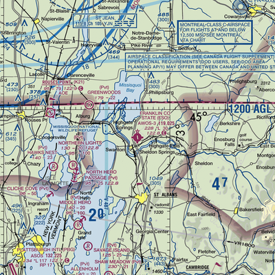 Franklin County State Airport (FSO) VFR Sectional  Gaming Mouse Pad