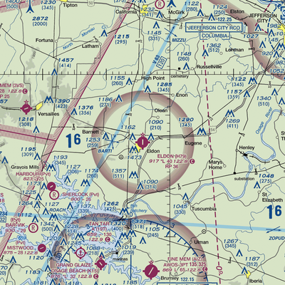 Eldon Model Airpark (H79) VFR Sectional  Gaming Mouse Pad