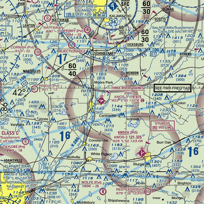 Three Rivers Municipal Dr Haines Airport (HAI) VFR Sectional  Gaming Mouse Pad