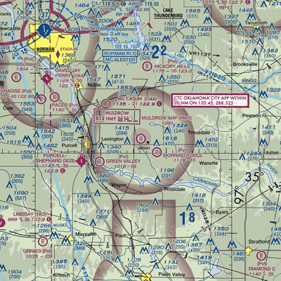 Muldrow Army Heliport (HMY) VFR Sectional  Gaming Mouse Pad