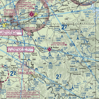 Stanton Airport (I50) VFR Sectional  Gaming Mouse Pad