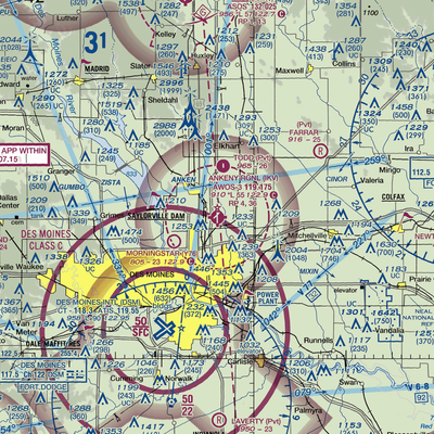 Ankeny Regional Airport (IKV) VFR Sectional  Gaming Mouse Pad