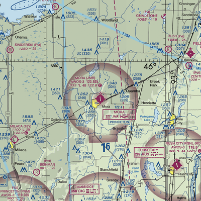 Mora Municipal Airport (JMR) VFR Sectional  Gaming Mouse Pad