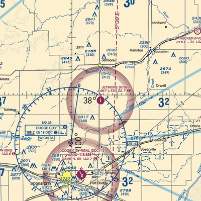 Jetmore Municipal Airport (K79) VFR Sectional  Gaming Mouse Pad