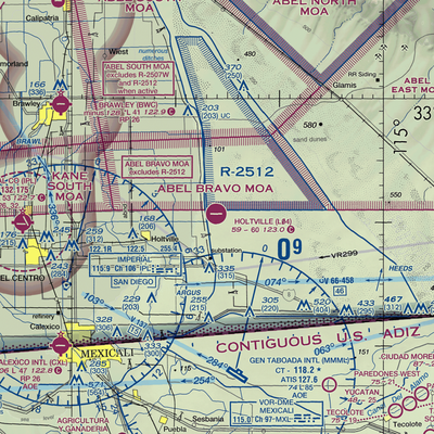 Holtville Airport (L04) VFR Sectional  Gaming Mouse Pad