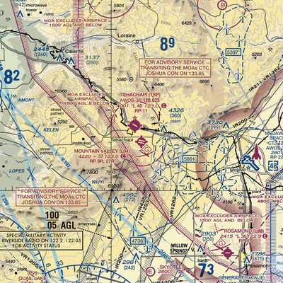 Mountain Valley Airport (L94) VFR Sectional  Gaming Mouse Pad