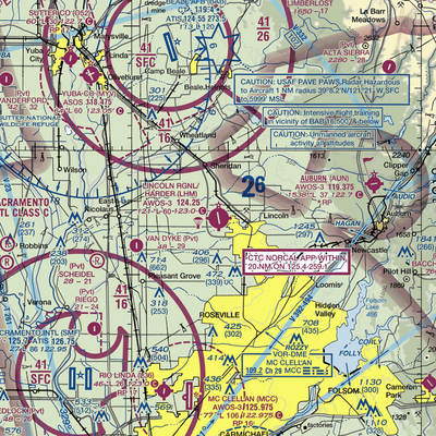 Lincoln Regional Karl Harder Field (LHM) VFR Sectional  Gaming Mouse Pad