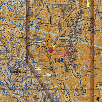 Lake County Airport (LXV) VFR Sectional  Gaming Mouse Pad