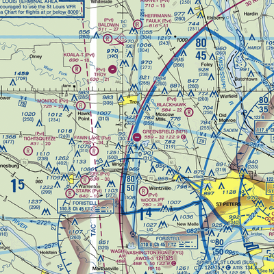 Greensfield Airport (M71) VFR Sectional  Gaming Mouse Pad