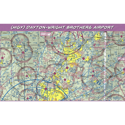 Dayton-Wright Brothers Airport (MGY) VFR Sectional Water Bottle