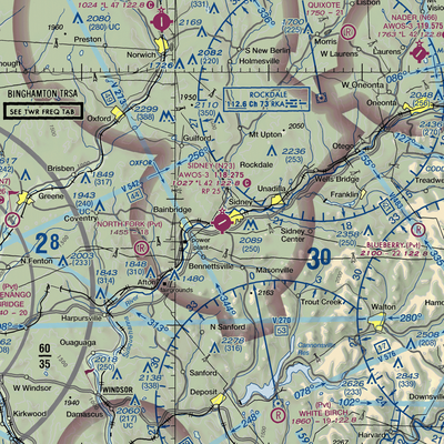 Sidney Municipal Airport (N23) VFR Sectional  Gaming Mouse Pad