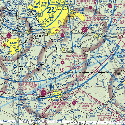 Jaars Townsend Airport (N52) VFR Sectional  Gaming Mouse Pad