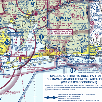 Holley Nolf Airport (NKL) VFR Sectional  Gaming Mouse Pad