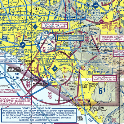 MCAS Tustin (NTK) VFR Sectional  Gaming Mouse Pad