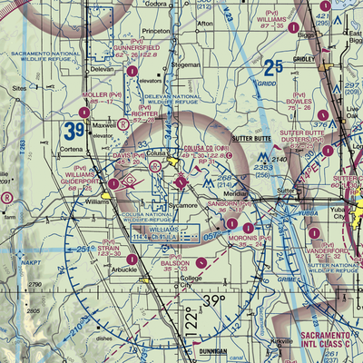 Colusa County Airport (O08) VFR Sectional  Gaming Mouse Pad