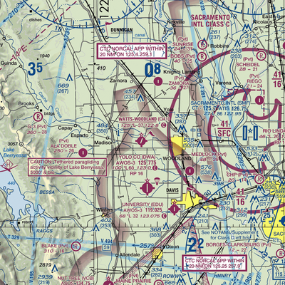 Watts Woodland Airport (O41) VFR Sectional  Gaming Mouse Pad