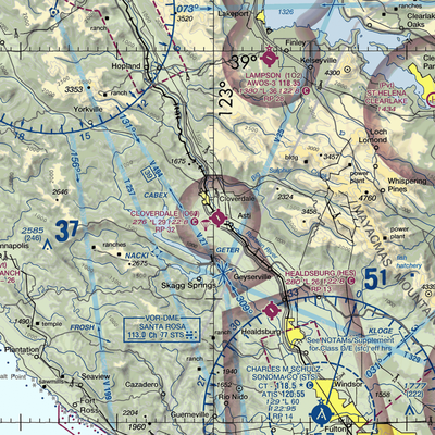 Cloverdale Municipal Airport (O60) VFR Sectional  Gaming Mouse Pad