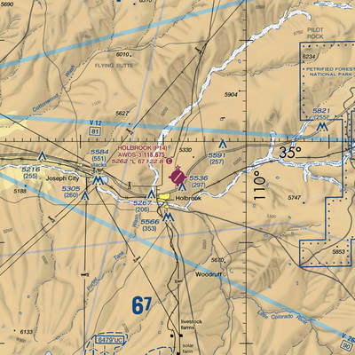 Holbrook Municipal Airport (P14) VFR Sectional  Gaming Mouse Pad