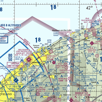 Casement Airport (PVZ) VFR Sectional  Gaming Mouse Pad