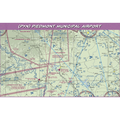 Piedmont Municipal Airport (PYN) VFR Sectional Water Bottle