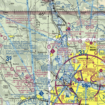 Scappoose Industrial Airpark (SPB) VFR Sectional  Gaming Mouse Pad