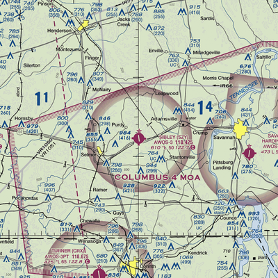 Robert Sibley Airport (SZY) VFR Sectional  Gaming Mouse Pad