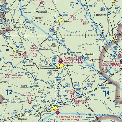 Cameron Municipal Airpark (T35) VFR Sectional  Gaming Mouse Pad