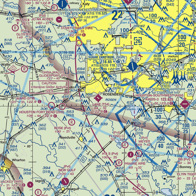 Lane Airpark (T54) VFR Sectional  Gaming Mouse Pad