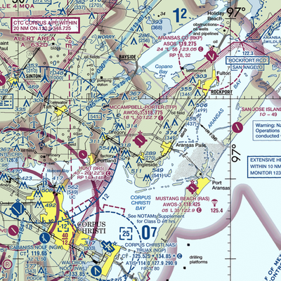 McCampbell-Porter Airport (TFP) VFR Sectional  Gaming Mouse Pad