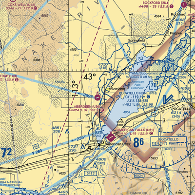 Aberdeen Municipal Airport (U36) VFR Sectional  Gaming Mouse Pad