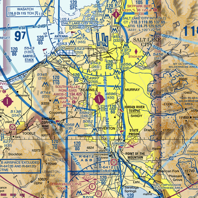 South Valley Regional Airport (U42) VFR Sectional  Gaming Mouse Pad