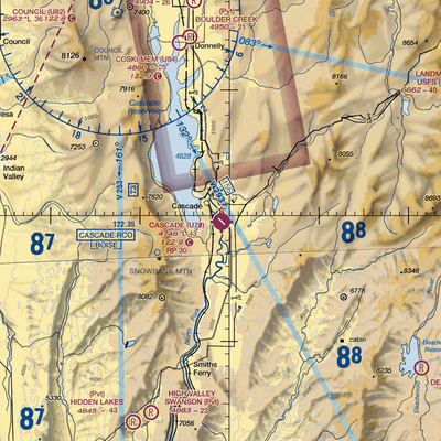 Cascade Airport (U70) VFR Sectional  Gaming Mouse Pad