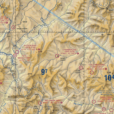 Chamberlain USFS Airport (U79) VFR Sectional  Gaming Mouse Pad