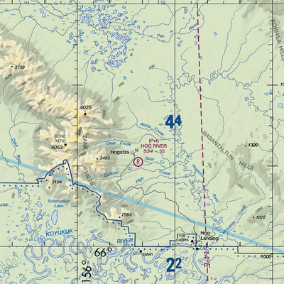 Hog River Airport (HGZ) VFR Sectional  Gaming Mouse Pad