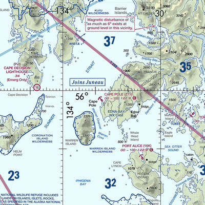 Cape Pole Seaplane Base (Z71) VFR Sectional  Gaming Mouse Pad