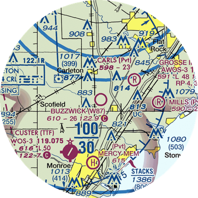 Wickenheiser Airport (W87) VFR Sectional Notebook