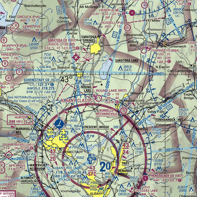 Round Lake Airport and Seaplane Base (W57) VFR Sectional  Gaming Mouse Pad