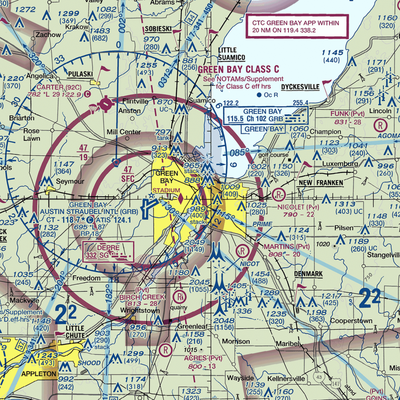 Foxair Seaplane Base (W26) VFR Sectional  Gaming Mouse Pad