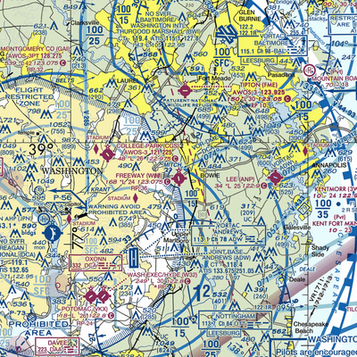 Freeway Airport (W00) VFR Sectional  Gaming Mouse Pad