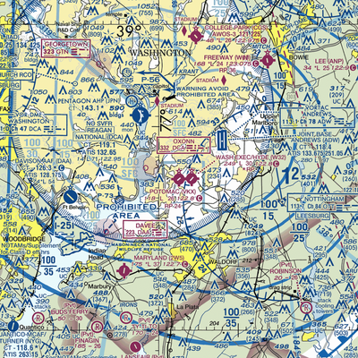 Potomac Airfield (VKX) VFR Sectional  Gaming Mouse Pad