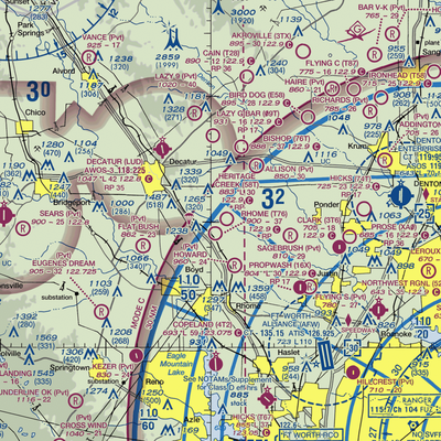 Heritage Creek Airstrip (58T) VFR Sectional  Gaming Mouse Pad