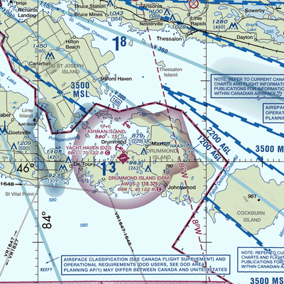 Lapoint Seaplane Base (MI4) VFR Sectional  Gaming Mouse Pad