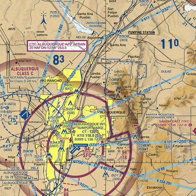 Coronado Airport (4AC) VFR Sectional  Gaming Mouse Pad