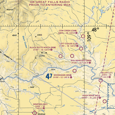 Black Butte North Airport (BB0) VFR Sectional  Gaming Mouse Pad