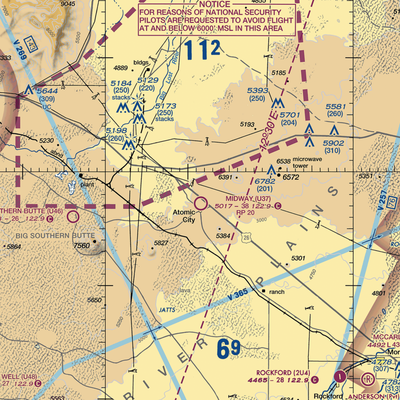 Midway Airport (U37) VFR Sectional  Gaming Mouse Pad