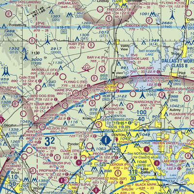 Ironhead Airport (T58) VFR Sectional  Gaming Mouse Pad